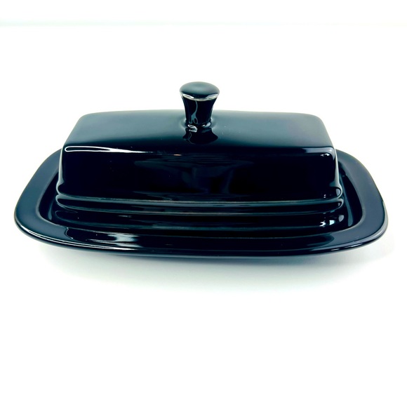 Fiesta Other - Fiesta Black Vintage Homer Laughlin China Company Single Stick Butter Dish